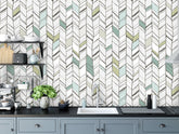Herringbone Vintage Wallpaper